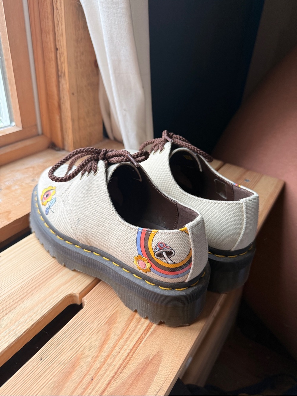Dr. Martens Embroidered Lace up Loafers - Picture 2 of 7